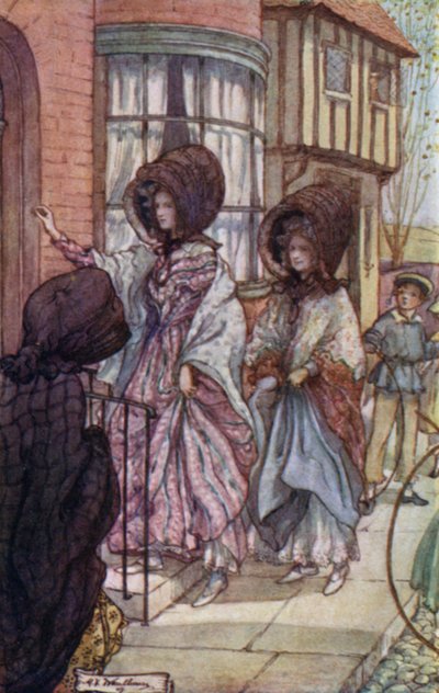 Illustration for Cranford by Mrs Gaskell by Mary V. Wheelhouse